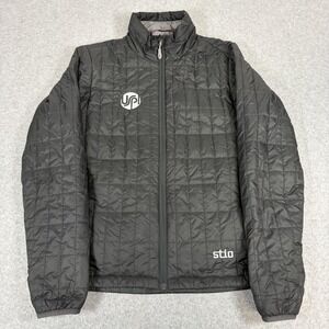 Stio Jacket Womens Small Gray Primaloft Insulated Full Zip Ski Hiking Winter